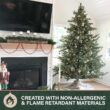 Fraser Hill Farm 7.5-Ft. Foxtail Pine Artificial Christmas Tree with Stand and No Lights, Unlit Foldable Fake Christmas Tree with Realistic Foliage for Home Decoration