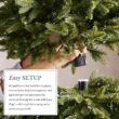 Balsam Hill 7.5ft Pre-Lit Classic Blue Spruce - Artificial Christmas Tree with 1000 Clear Incandescent Lights Balsam Hill 7.5ft Pre-Lit Classic Blue Spruce - Artificial Christmas Tree with 1000 Clear Incandescent Lights, Easy Plug Technology, Premium Stand for Indoor Holiday Decorating