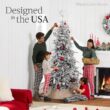 Best Choice Products Lighted Aspen Christmas Tree, 9ft Flocked Artifical Noble Fir, Pre-Lit White & Multicolored LED Lights Premium Holiday Décor - Green