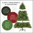 National Tree Company 9 ft Pre-lit Artificial Christmas Tree, Dunhill Fir, 800 Clear Lights National Tree Company 9 ft Pre-lit Artificial Christmas Tree, Dunhill Fir, 800 Clear Lights, 2,100 Tips, Slim Profile, Includes Stand, Green