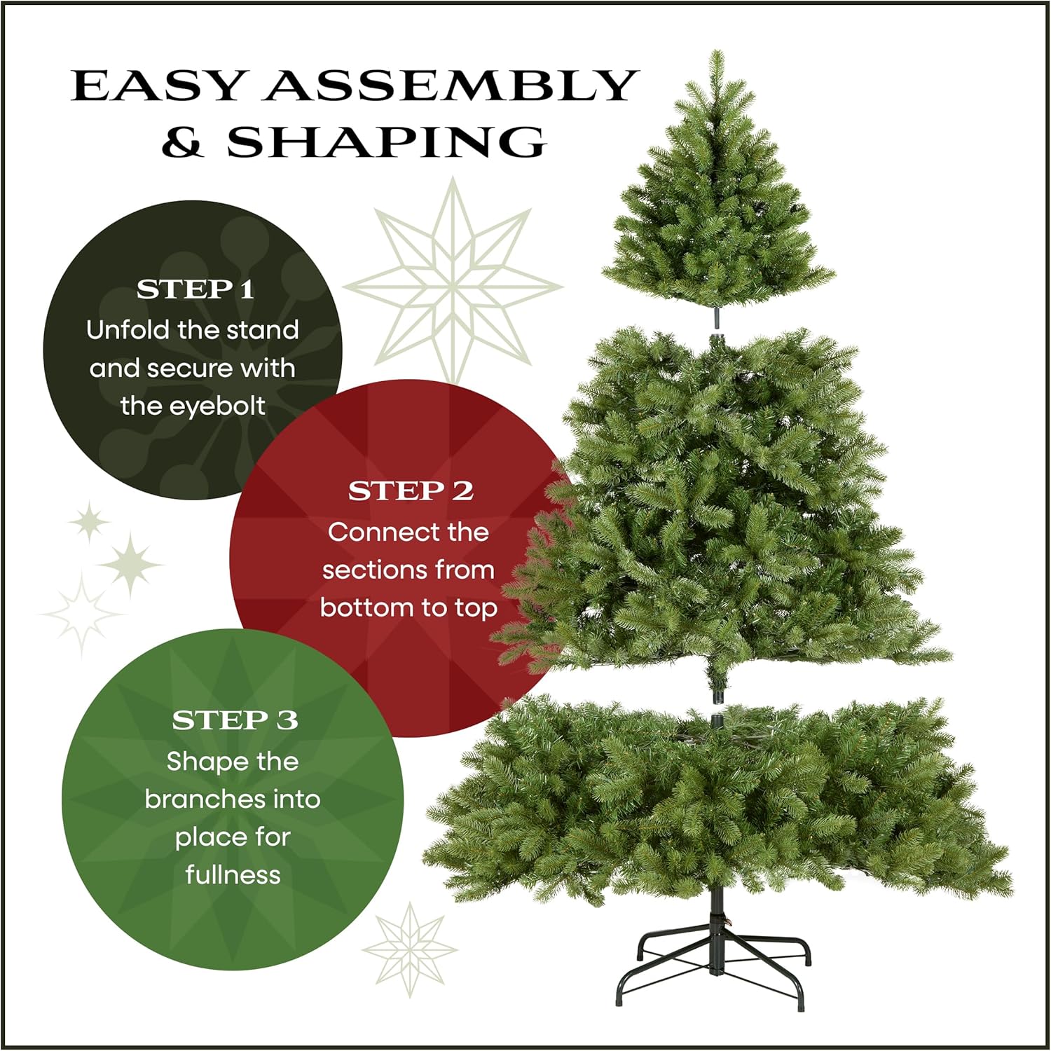 National Tree Company 9 ft Pre-lit Artificial Christmas Tree, Dunhill Fir, 800 Clear Lights National Tree Company 9 ft Pre-lit Artificial Christmas Tree, Dunhill Fir, 800 Clear Lights, 2,100 Tips, Slim Profile, Includes Stand, Green