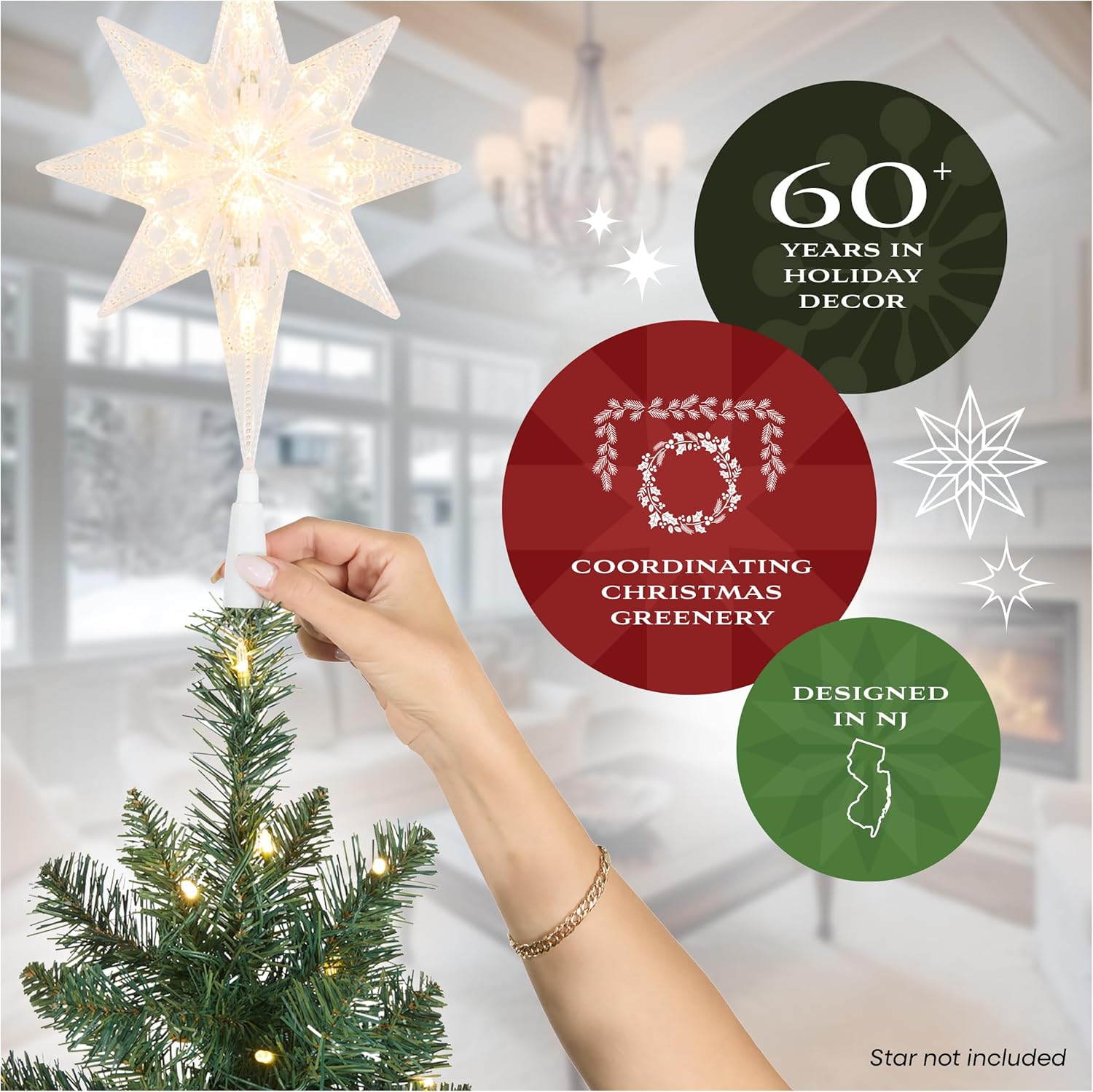 National Tree Company 9 ft Pre-lit Artificial Christmas Tree, Dunhill Fir, 800 Clear Lights National Tree Company 9 ft Pre-lit Artificial Christmas Tree, Dunhill Fir, 800 Clear Lights, 2,100 Tips, Slim Profile, Includes Stand, Green