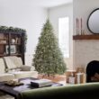 National Tree Company 7.5 ft Pre-Lit Jersey Fraser Fir Artificial Christmas Tree, 1,250 Clear Lights, 3,144 Tips, Includes Stand, Green