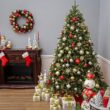 National Tree Company 7.5 ft Pre-Lit Jersey Fraser Fir Artificial Christmas Tree, 1,250 Clear Lights, 3,144 Tips, Includes Stand, Green