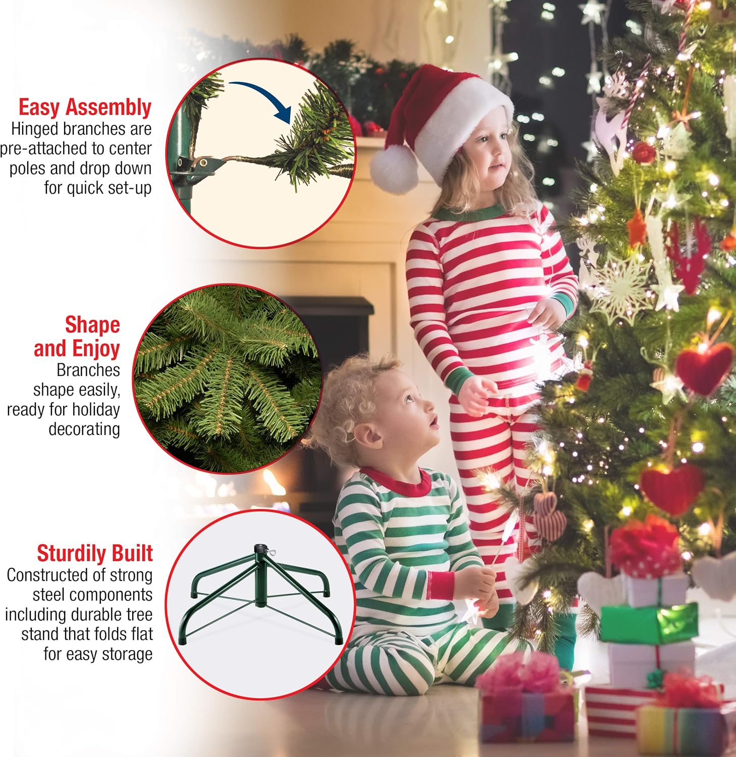 National Tree Company 12 ft Unlit Dunhill Fir Artificial Full Christmas Tree, 7,794 Tips, Includes Stand, Green National Tree Company 12 ft Unlit Dunhill Fir Artificial Full Christmas Tree, 7,794 Tips, Includes Stand, Green