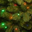 National Tree Company 7.5 ft Pre-Lit Downswept Douglas Fir Slim Artificial Christmas Tree, 350 LED Lights, 796 Tips, Foot Pedal, 10 Light Functions, Includes Stand, Green