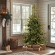National Tree Company 6.5 ft Pre-Lit Norwegian Spruce Artificial Christmas Tree, 650 Clear Lights, 956 Feel Real Tips, Includes Stand, Green