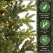 National Tree Company 6.5 ft Pre-Lit Norwegian Spruce Artificial Christmas Tree, 650 Clear Lights, 956 Feel Real Tips, Includes Stand, Green