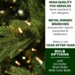 Fraser Hill Farm 7.5-Ft. Woodside Pine Artificial Christmas Tree with Stand and No Lights, Unlit Foldable Fake Christmas Tree with Realistic Foliage for Home Decoration