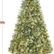 Best Choice Products 9ft Pre-Lit Scotch Pine Christmas Tree, Premium Frosted Pre-Decorated Artificial Holiday Decor w/ 2,020 Branch Tips, 2-in-1 White and Multicolor LED Lights, Cordless Setup