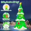 Kalolary 20FT Christmas Tree Inflatable with LED Light, Kalolary Giant Christmas Yard Inflatables Outdoor Xmas Blow-Up Outdoor Decoration 20FT Christmas Tree Inflatable with LED Light, Kalolary Giant Christmas Yard Inflatables Outdoor Xmas Blow-Up Outdoor Decoration for Holiday Party Courtyard Lawn Shopping Mall Street