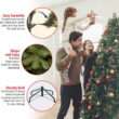 National Tree Company 7 ft Pre-Lit Dunhill Fir Full Artificial Christmas Tree, 700 Multicolor Lights, 2,144 Tips, Includes Stand, Green