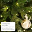 Aspen Slim Fir 7.5ft Pre-Lit Artificial Christmas Tree with 4,570 Branch Tips & 1,555 Low-Voltage Warm LED Lights, Flame-Resistant TPE+PE Foliage for a Classic Holiday Atmosphere