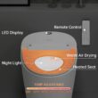 EPLO Smart Toilet,One Piece Bidet for Bathrooms,Modern Elongated Toilet with Warm Water,Dual Auto Flush,Foot Sensor Operation,Heated Bidet Seat,Electric Tankless Toilets with LED Display E16