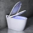 Smart Toilet with Built-In Bidet, Heated Seat & Dual Auto Flush, Foot Sensor, Tankless One-Piece Electric Toilet with Warm Water Wash, Air Dryer, LED Display & 1000g Powerful Flush, 1.28GPF
