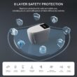Smart Toilet with Bidet Built-In and Tank – Foam Shield, Heated Seat, Dual Flush, Warm Water & Dryer, Foot Sensor, Night Light, and Wireless Remote Control