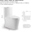 One Piece Toilet, Elongated One-Piece Toilet for Bathrooms, Dual Power Flush Toilet 1.1/1.6 GPF and MAP 900g, Soft Close, Durable Ceramic, Easy-to-Clean Surface (White)
