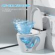 TDH Smart Tankless Toilet, Heated Seat with Warm Water Sprayer & Dryer, Walk Away Auto Flush and Close,One Piece Toilet for Bathrooms with Remote Control