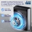 LEVOIT Air Purifiers for Home Large Room with 3-Channel Air Quality Monitor, Washable Pre-Filter, AHAM VERIFIDE, HEPA Sleep Mode for Pet, Allergy, Smoke, Dust, Alexa Control, 2655 Ft², EverestAir-P