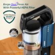 LEVOIT Cordless Vacuum Cleaner with HEPA Filter, Stick Vac with Tangle-Resistant Design, Up to 60 Mins, Powerful Suction, Lightweight, Mini Motorized Brush, for Carpet, Hard Floor, Pet Hair, LVAC-300