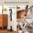 LEVOIT Cordless Vacuum Cleaner with HEPA Filter, Stick Vac with Tangle-Resistant Design, Up to 60 Mins, Powerful Suction, Lightweight, Mini Motorized Brush, for Carpet, Hard Floor, Pet Hair, LVAC-300