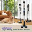 LEVOIT Cordless Vacuum Cleaner with HEPA Filter, Stick Vac with Tangle-Resistant Design, Up to 60 Mins, Powerful Suction, Lightweight, Mini Motorized Brush, for Carpet, Hard Floor, Pet Hair, LVAC-300
