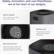 LEVOIT Air Purifiers for Home, Large Rooms Up to 2933 Ft² With HEPA Sleep Mode, AHAM VERIFIDE, Smart WIFI, PM2.5 Monitor, 3-in-1 Filter For Smoke, Pet Allergies, Dust, Alexa Control, Core 600S-P, Gray