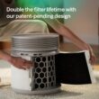 BLUEAIR Air Purifier for Large Rooms & Home - Odor Eliminating Cleans up to 3385 ft², HEPASilent, Smart WiFi, Auto Mode, Doubles as Table, Removes Dust, Smoke, Pet Hair, AHAM Verified, Blue Signature