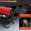 175000 BTU Diesel and Kerosene Space Heater, 51L Fuel Tank Capacity with Adjustable Thermostat, 1100m³/h Hot Air Output for Outdoor and Indoor Settings, Workshops, and Industrial Areas
