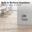 Broan-NuTone 9815WH High Capacity Wall Heater with Built-In Adjustable Thermostat, 1500W, 120/240V, White