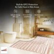 Floor Heating Cable 120V - 50-94 sq ft Heated Floor System, Underfloor Electric Heat Cable Warmer, Radiant Heated Flooring System for Tile with 7-Day/4 Event Programmable GFCI Thermostat, Made in USA