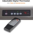 Comfort Zone Hard-Wired Digital Ceiling Mount Heater with Full-Function Remote, 10,000 Watt, 240 Volt, Fan-Forced, Overheat Protection, Thermostat & 12-Hour Timer, Ideal for Garage & Workshop, CZ260ER