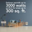 Broan-NuTone 194 High Capacity Wall Heater, White Painted Grille, 3000/1500 Watt 240 VAC, Covers 300 sq. ft. at Factory Wired Voltage