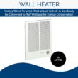 Broan-NuTone, White 198 High Capacity Wall Heater, Painted Grille, 4000/2000 Watt 240 VAC, 2000/4000