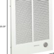 Broan-NuTone, White 198 High Capacity Wall Heater, Painted Grille, 4000/2000 Watt 240 VAC, 2000/4000