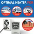 Boat Engine Compartment Heater | 400w Marine Certified Bilge Heater, Use For Winter Storage, Under RV, Freeze Protection, Well House, Campers, Greenhouses, & Boats