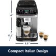 De'Longhi Magnifica Evo Next Fully Automatic Espresso Machine - Programmable Coffee Maker with Grinder and Milk Frother - Hot & Cold Brewer for Espresso, Latte, Cappuccino, Americano, Tea and More
