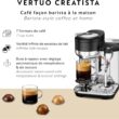 Nespresso Vertuo Creatista Coffee and Espresso Maker by Breville, Black Truffle