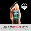 FX+ Professional Barber Cord/Cordless Hair Clippers for Men, All Metal, Lithium Battery with 3-Hour Runtime