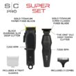 StyleCraft Flex Trimmer and Rebel Clipper Super Set with Tight Guards, Accessories and Travel Case