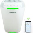 Nuwave Oxypure Zero E500 Air Purifier with Washable Reusable Filters for Large Room | Smart Air Cleaners 99.9% Removal 0.1 Micron Particles | Sleep Mode, 6 Fan Speed & Timer, App Control