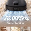 eufy Robot Vacuum E25, HydroJet System with Roller Mop, 20,000 Pa Turbo High Suction, All-in-One Robot Vacuum and Mop Combo for Home, Edge-to-Corner Cleaning, Zero-Tangle Design, AI Obstacle Avoidance