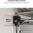 Genie B6172H Wall Mount Smart Garage Door Opener, DC Motor Lifts up to 14ft high 850lbs, Black