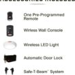 Genie 6072H-O Residential Wall Mounted Garage Door Opener, Black