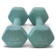 HolaHatha 3 5 8 10 and 12 Pound Neoprene Dumbbell Weight Set with Storage Rack