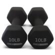 HolaHatha 3 5 8 10 and 12 Pound Neoprene Dumbbell Weight Set with Storage Rack