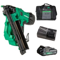 Metabo HPT MultiVolt 2-1/2-in 15 -Gauge Cordless Angled Finish Nailer (Battery Included and Charger Included)