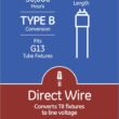 GE DLC Certified Direct Wire Pallet 32 -Watt EQ T8 Daylight Medium bi-pin (T8) Dimmable LED Tube Light Bulb 120 -Pack