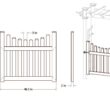 Vita Classic 2.6-ft W x 7.2-ft H Flat CLASSIC White collection PVC Garden Arbor Vita Classic 2.6-ft W x 7.2-ft H Flat CLASSIC White collection PVC Garden Arbor