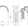 Vita 2.5-ft W x 7.84-ft H Arched CLASSIC White collection PVC Garden Arbor Vita 2.5-ft W x 7.84-ft H Arched CLASSIC White collection PVC Garden Arbor